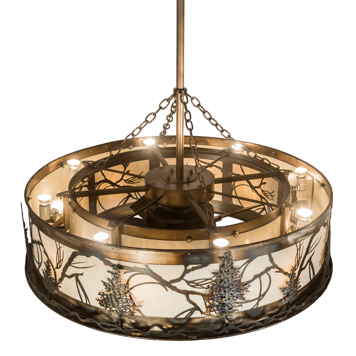 Overhead lit view of Tamarack Chandel-Air showing interior lighting.