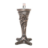 Close-up showing ornate decorative detail on the Tiffany Flowering Lotus Mini Lamp base.