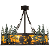 Front lit view featuring custom logo and green pine accents.