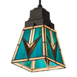 Valencia Mission Mini Pendant showcasing the intricate stained glass design.