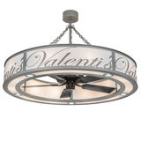 Personalized Valenti’s Chandel-Air with illuminated white diffuser.