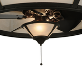 Bottom center view showing the illuminated lower diffuser and fan hub.