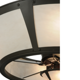 Close-up of the glowing Fleshtone Idalight panels and metal trim.
