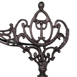 Detailed view of the Victorian-style bridge arm design.