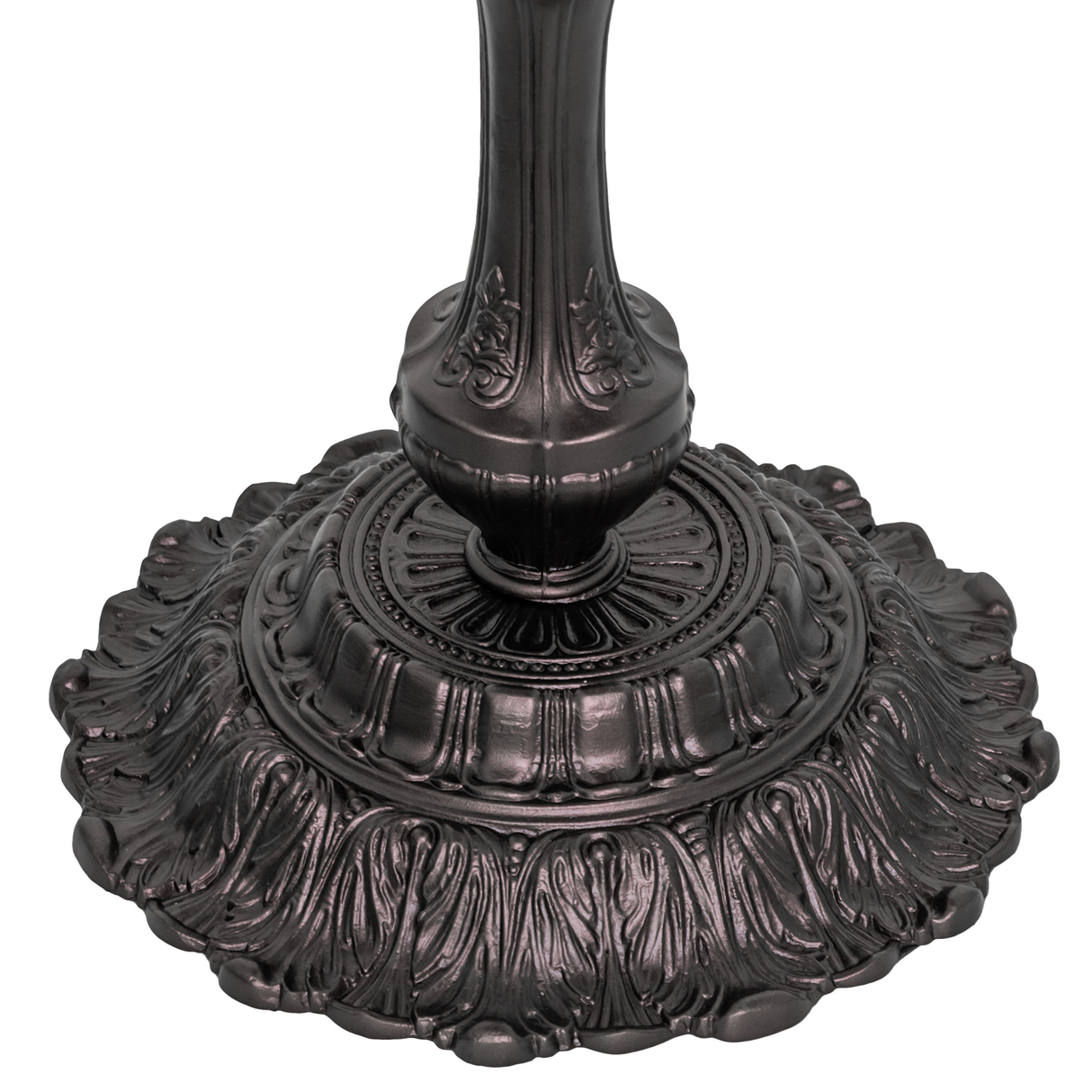 Decorative Victorian lamp base with ornate detailing.