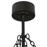 Top canopy and hanging chain detail of Whispering Pines Chandel-Air.