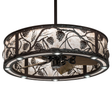 Whispering Pines Chandel-Air with glowing Silver Mica diffuser.