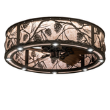 Whispering Pines Chandel-Air with glowing Silver Mica diffuser.