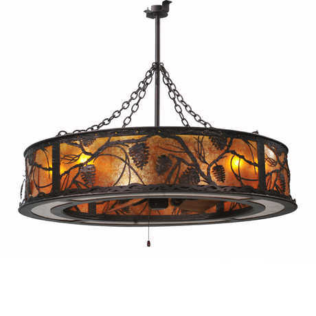 Whispering Pines Chandel-Air front view with pinecone design.