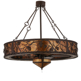 Unlit front view highlighting detailed metalwork and Café Noir finish.