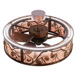 Top view of Whispering Pines Chandel-Air with glowing mica diffuser.