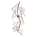 Bottom view displaying the organic branch pattern across the chandelier frame.
